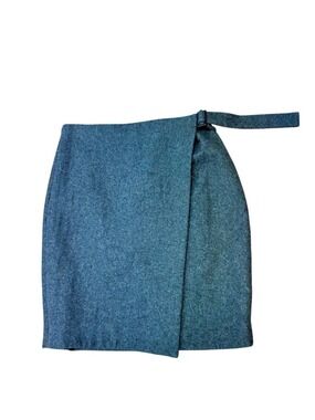 Kate Spade Saturday Grey Wool Blend Skirt Size 8 Side Zip